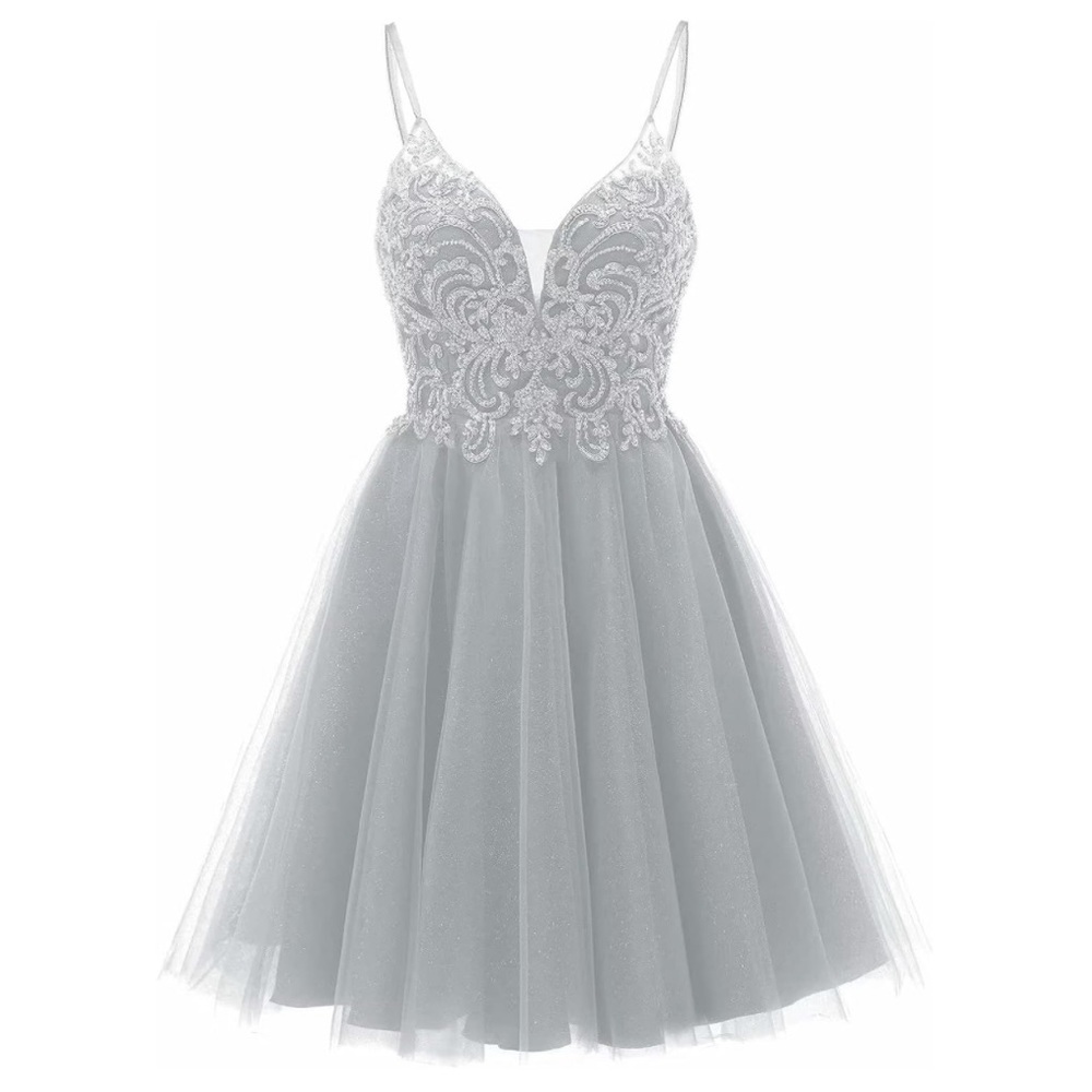 Sparkly Tulle Homecoming Shirt Dress